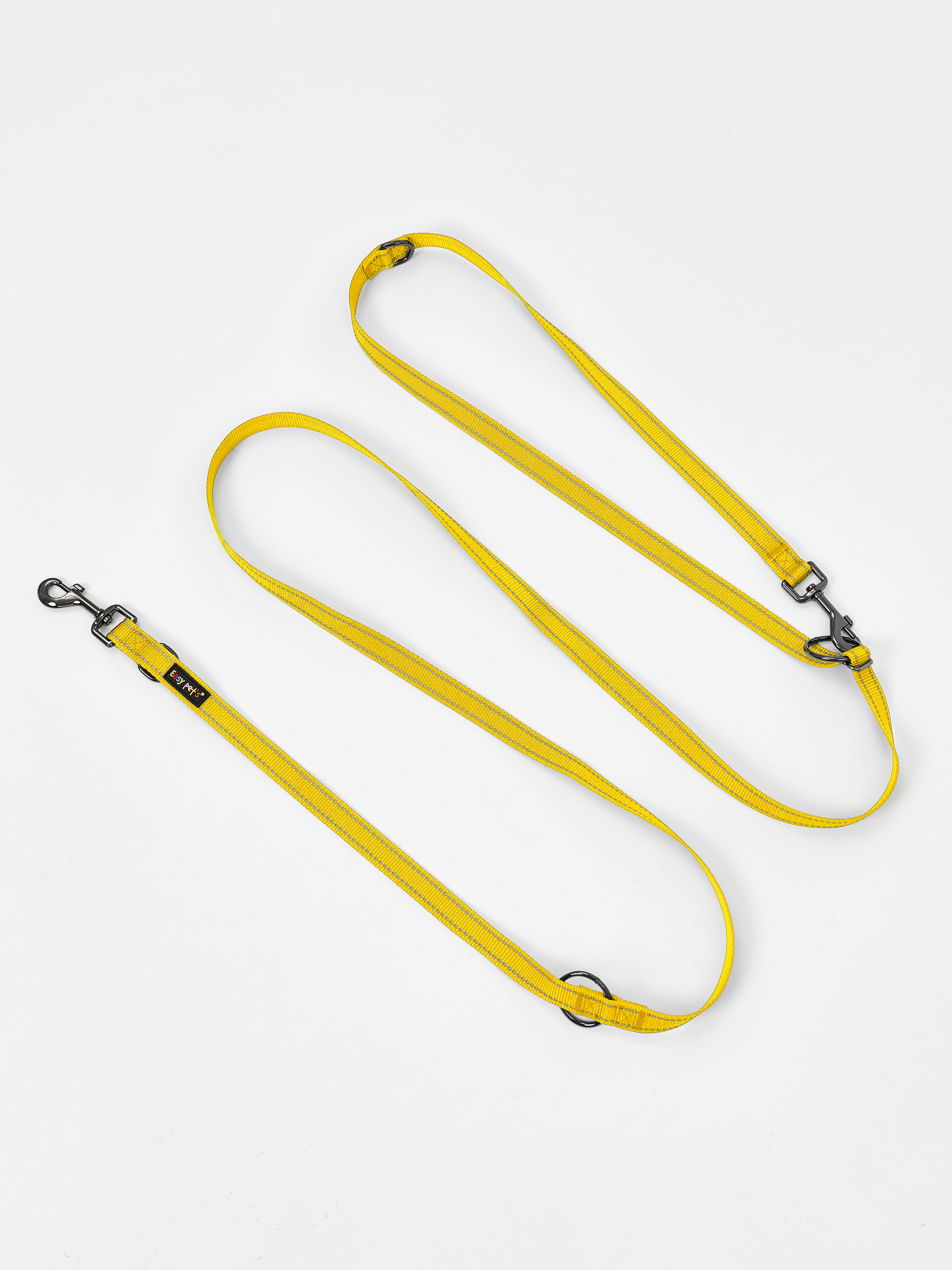 Поводок перестежка для собак Easy Pets 324 цвет Желтый р-р S 1см 300см - фото 13