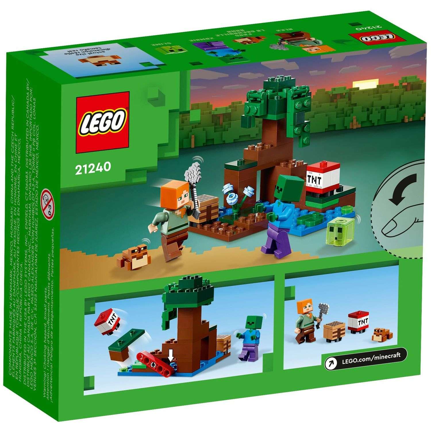 Конструктор LEGO Minecraft Болотное приключение 65 дет. - фото 6