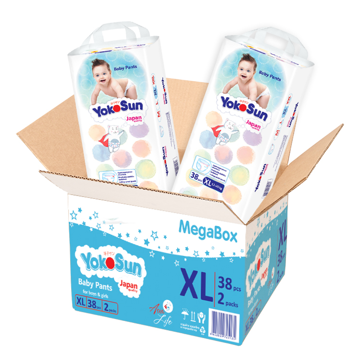 Трусики YokoSun XL (12-20 кг) 76 шт. - фото 2