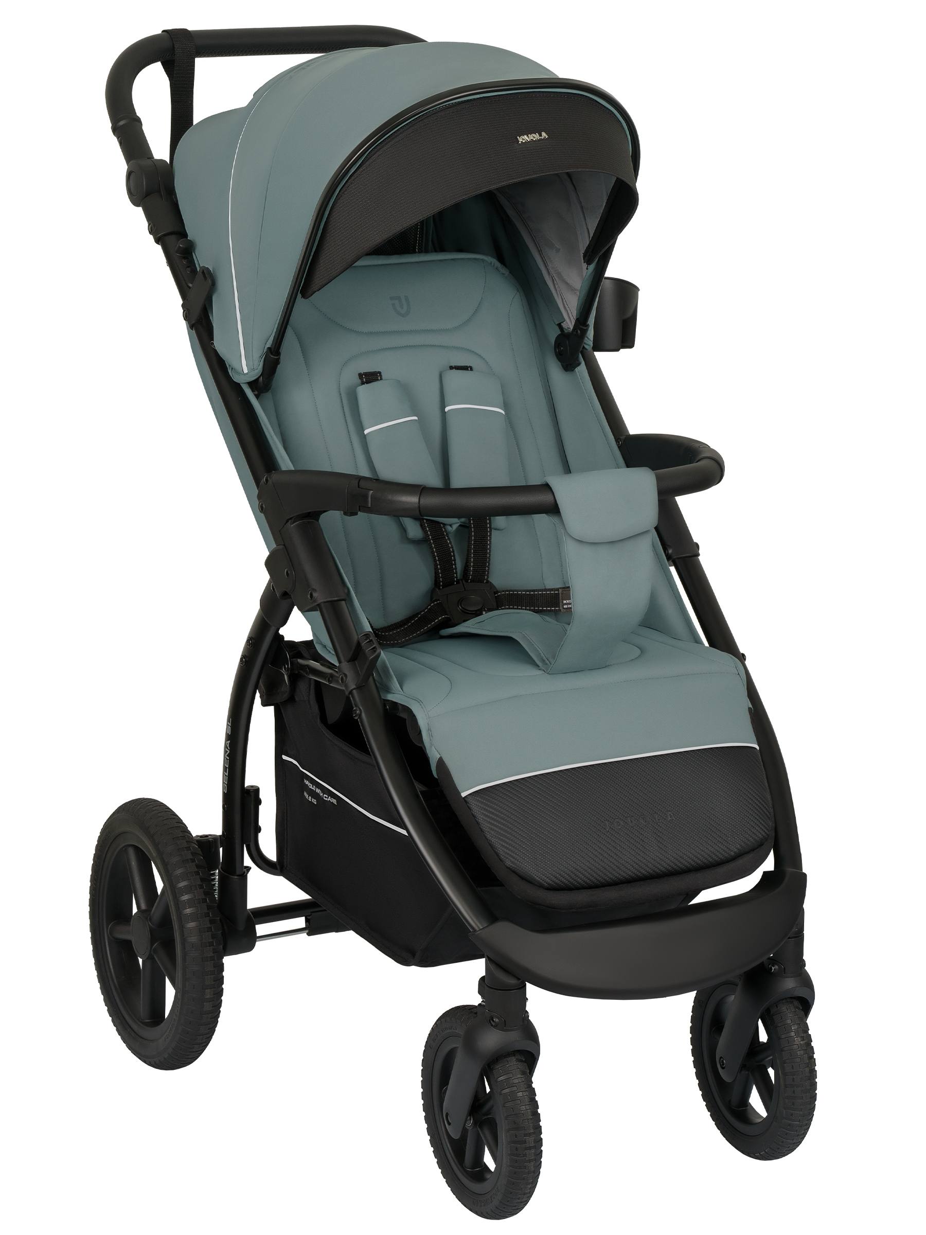 Коляска прогулочная JOVOLA Selena SL, всесезонная зеленый - фото 16