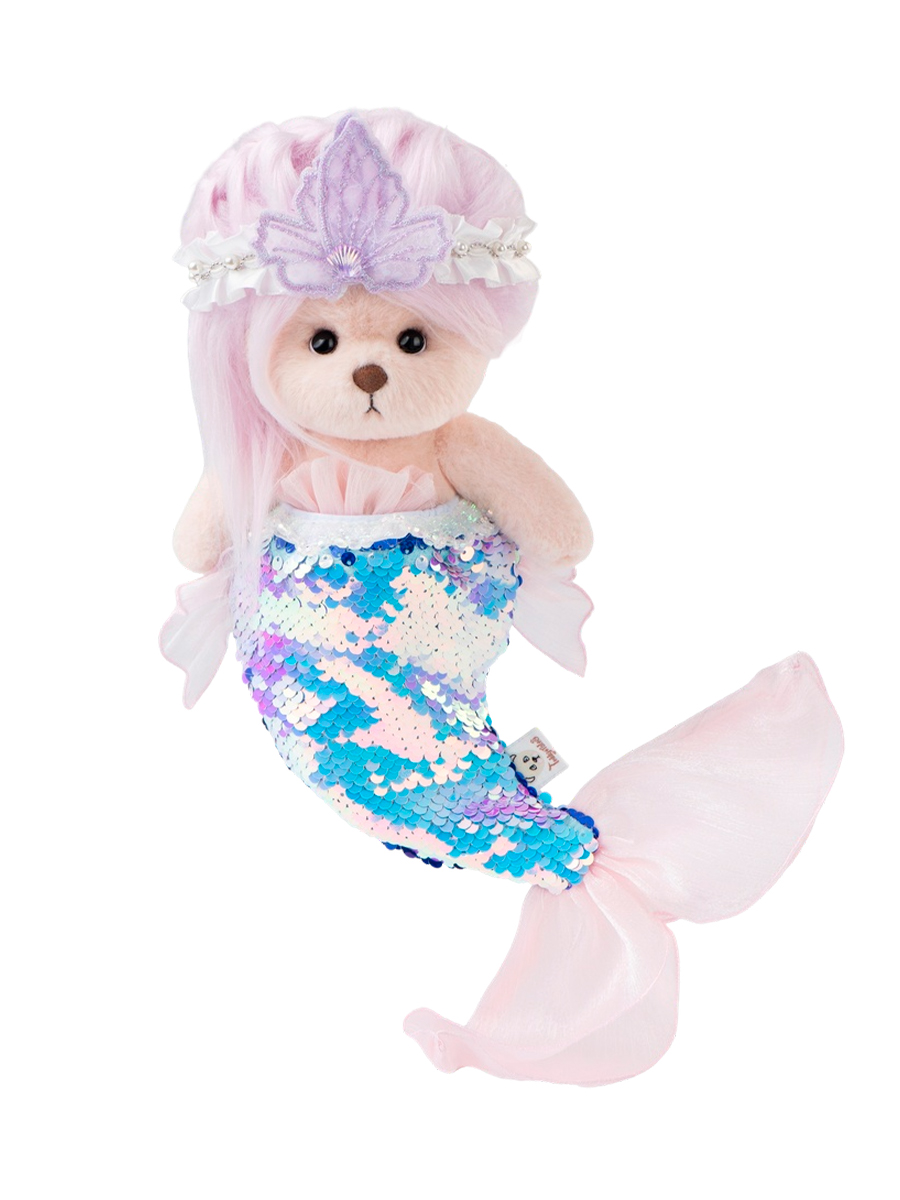 Мягкая игрушка TeddyTales Медвежонок в костюме русалки S - фото 4