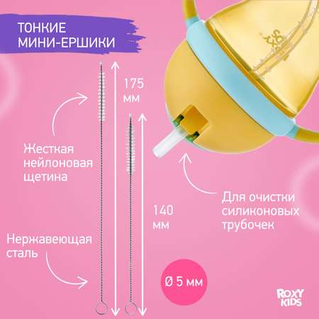 Набор ROXY-KIDS щеток и ершиков для мытья бутылочек и сосок