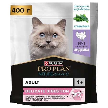 Корм для кошек PRO PLAN Nature Elements с индейкой 400г