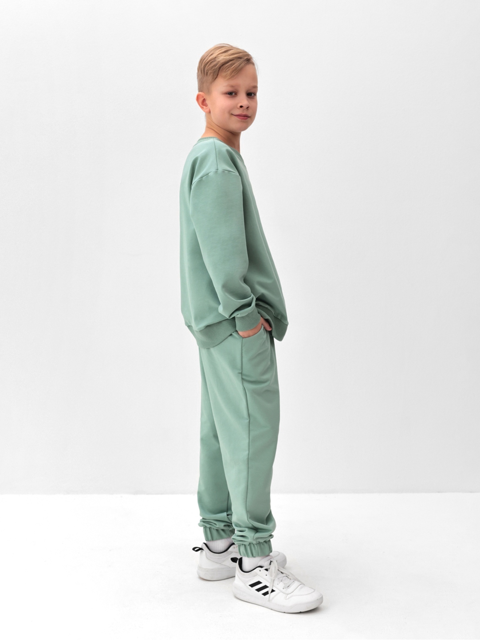 Изображение товара Детский костюм MINAKU 116 из трикотажа с начёсом, стильный и теплый