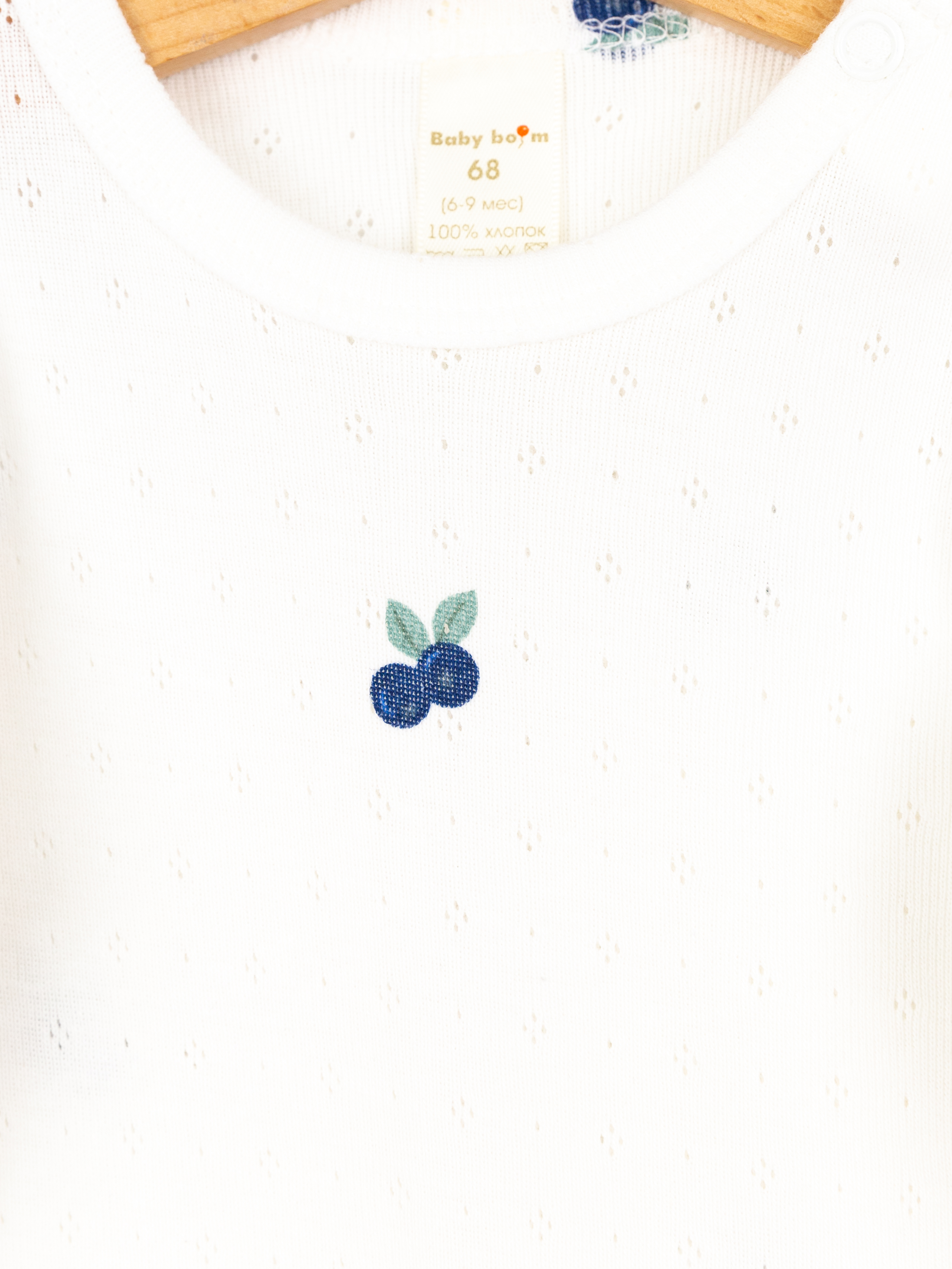 Комбинезон Baby boom К296/12-Р ажурная рибана черника - фото 3