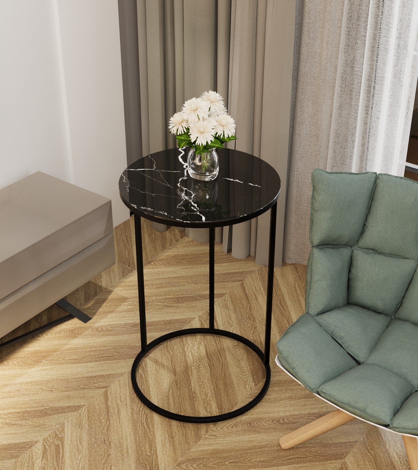 Стол придиванный КАЛИФОРНИЯ МЕБЕЛЬ Остин УФ Неро - фото 14