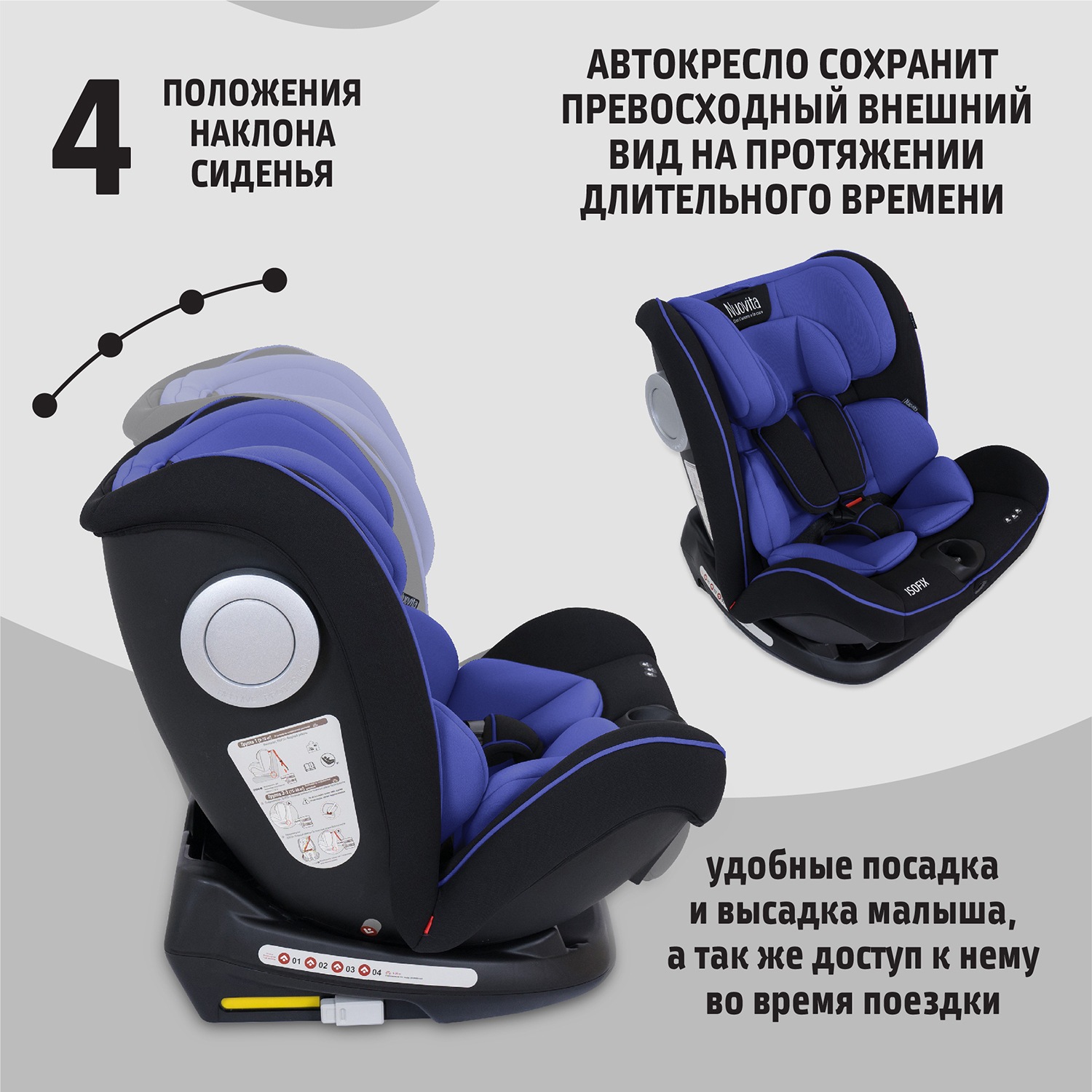 Автокресло Nuovita Isofix 1/2/3 (9-36 кг) - фото 7