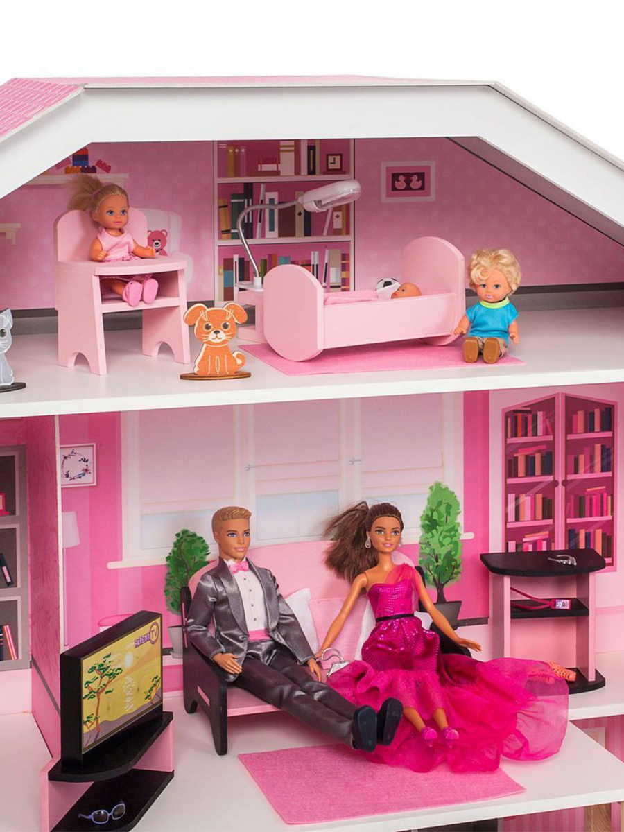 Домик для кукол PAREMO 131 см с мебелью PD318-20 - фото 12