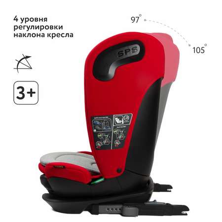 Автокресло nado Garnet red Isofix 2/3 (15-36 кг)