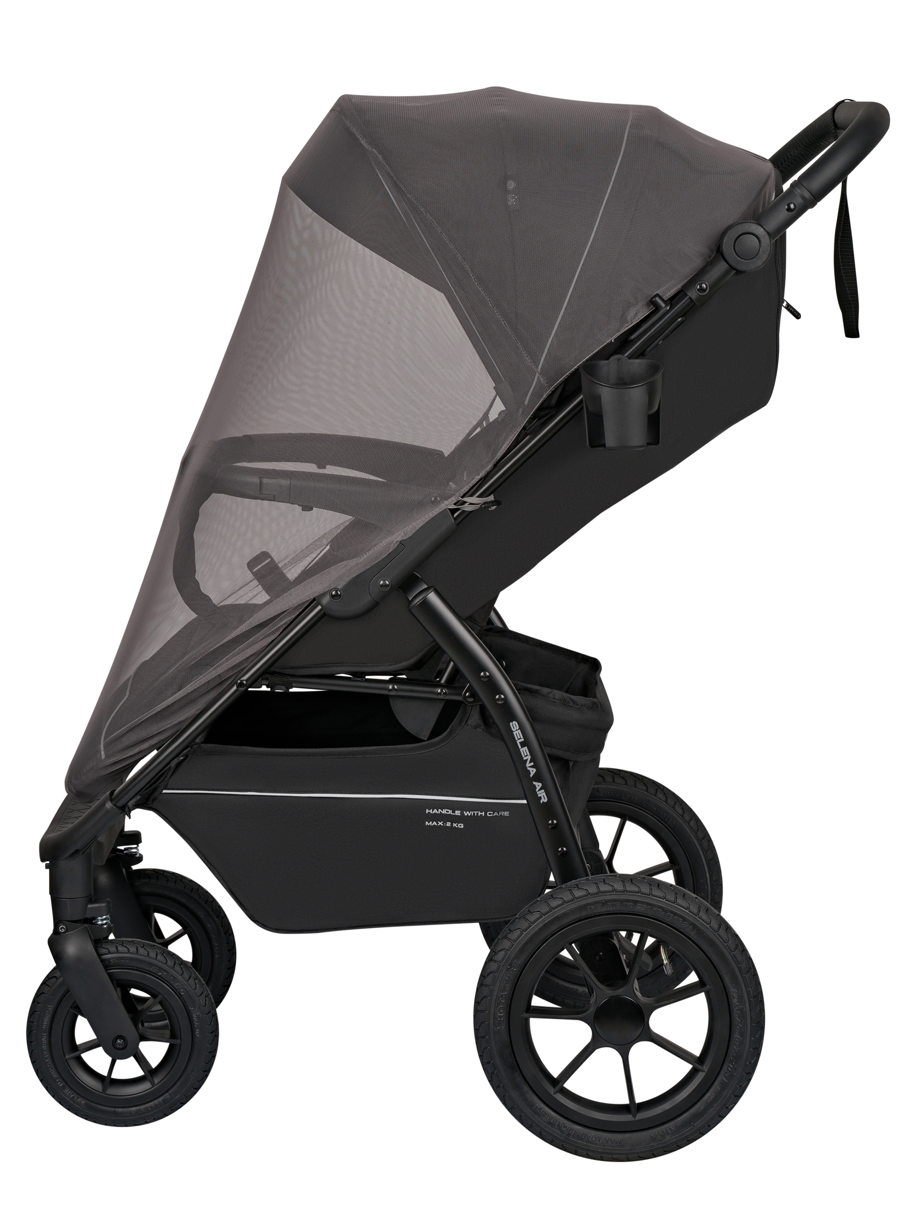 Коляска прогулочная JOVOLA Selena Air new черный - фото 12