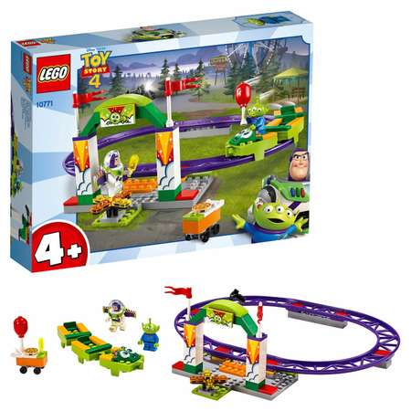 Конструктор LEGO 4+ Аттракцион Паровозик блочный