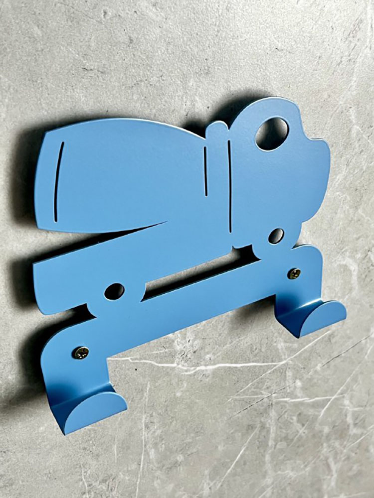 Вешалка настенная Зонт Мастерская Уюта Бетономешалка синяя - фото 3