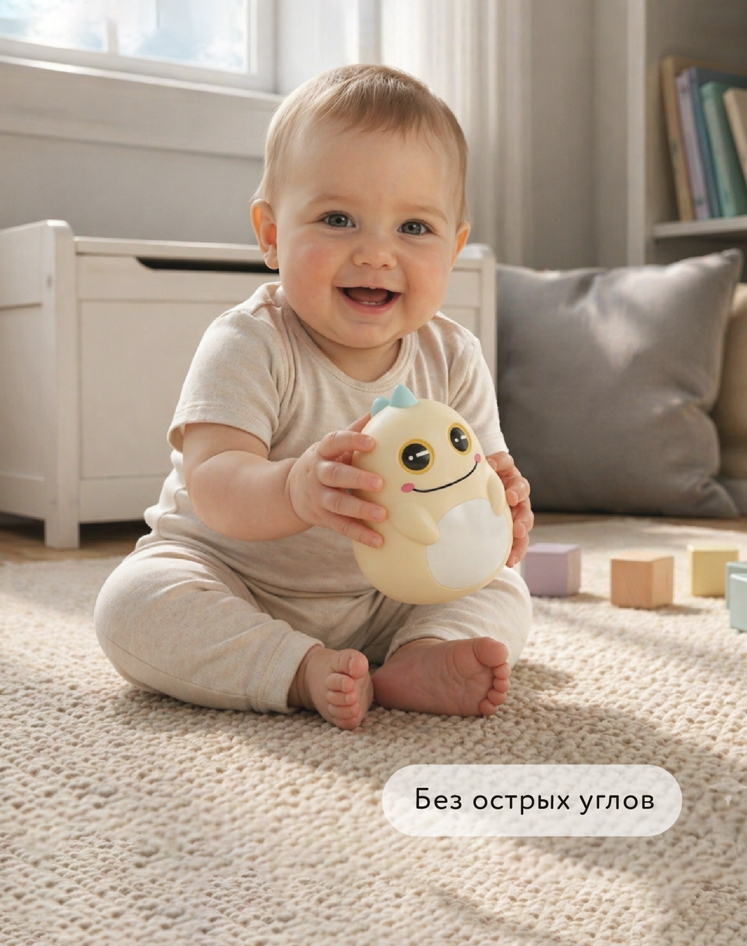 Игрушка BabyGo неваляшка Динозаврик - фото 2