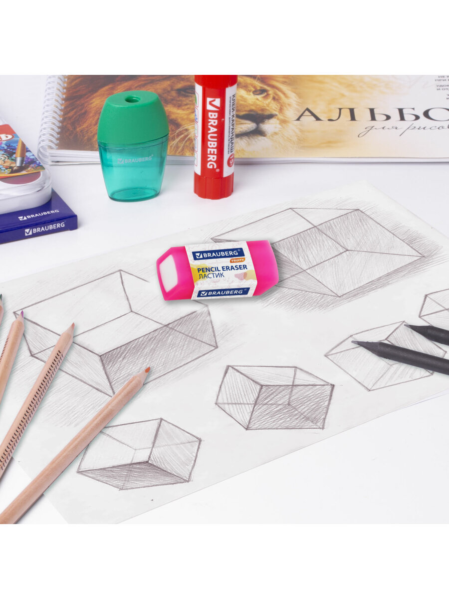 Ластик Brauberg 4 шт. - фото 13