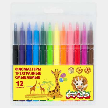 Фломастеры Каляка-Маляка 12 цв.