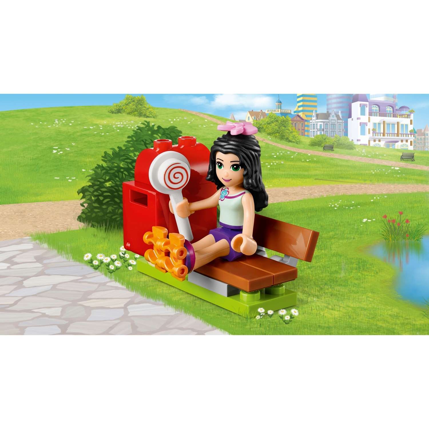 Конструктор LEGO Friends Туристический киоск Эммы блочный - фото 7
