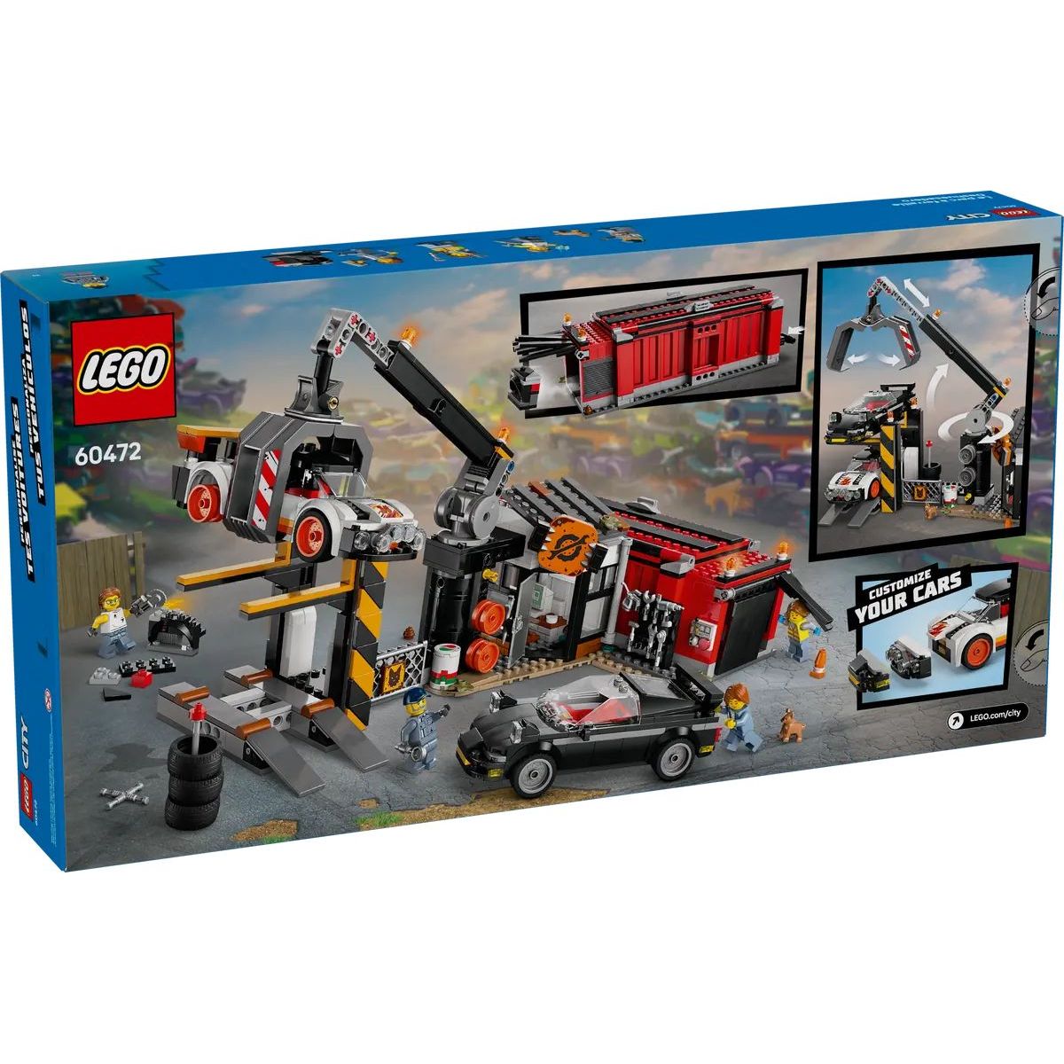 Конструктор LEGO City Свалка с машинами блочный - фото 11