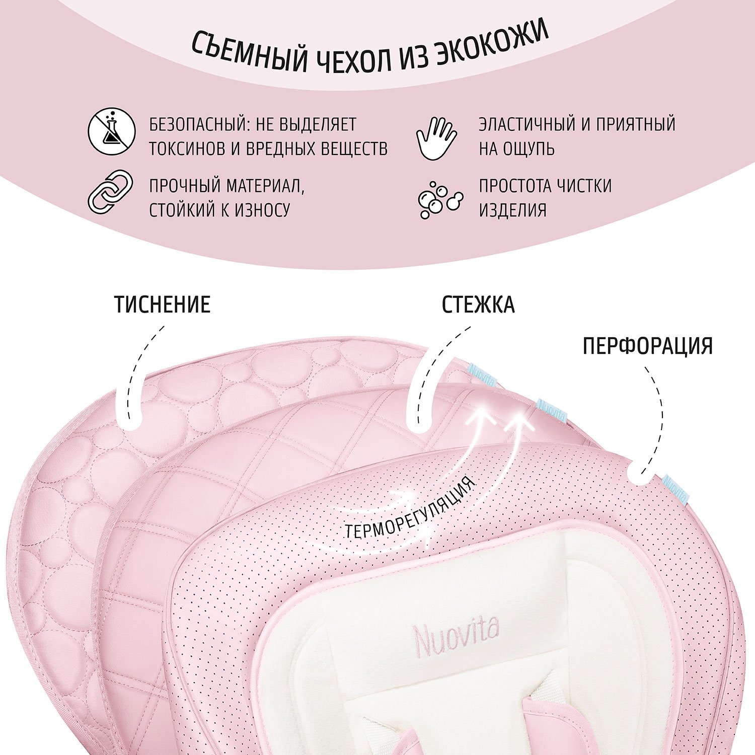 Стульчик для кормления Nuovita Tutela с перфорацией - фото 7