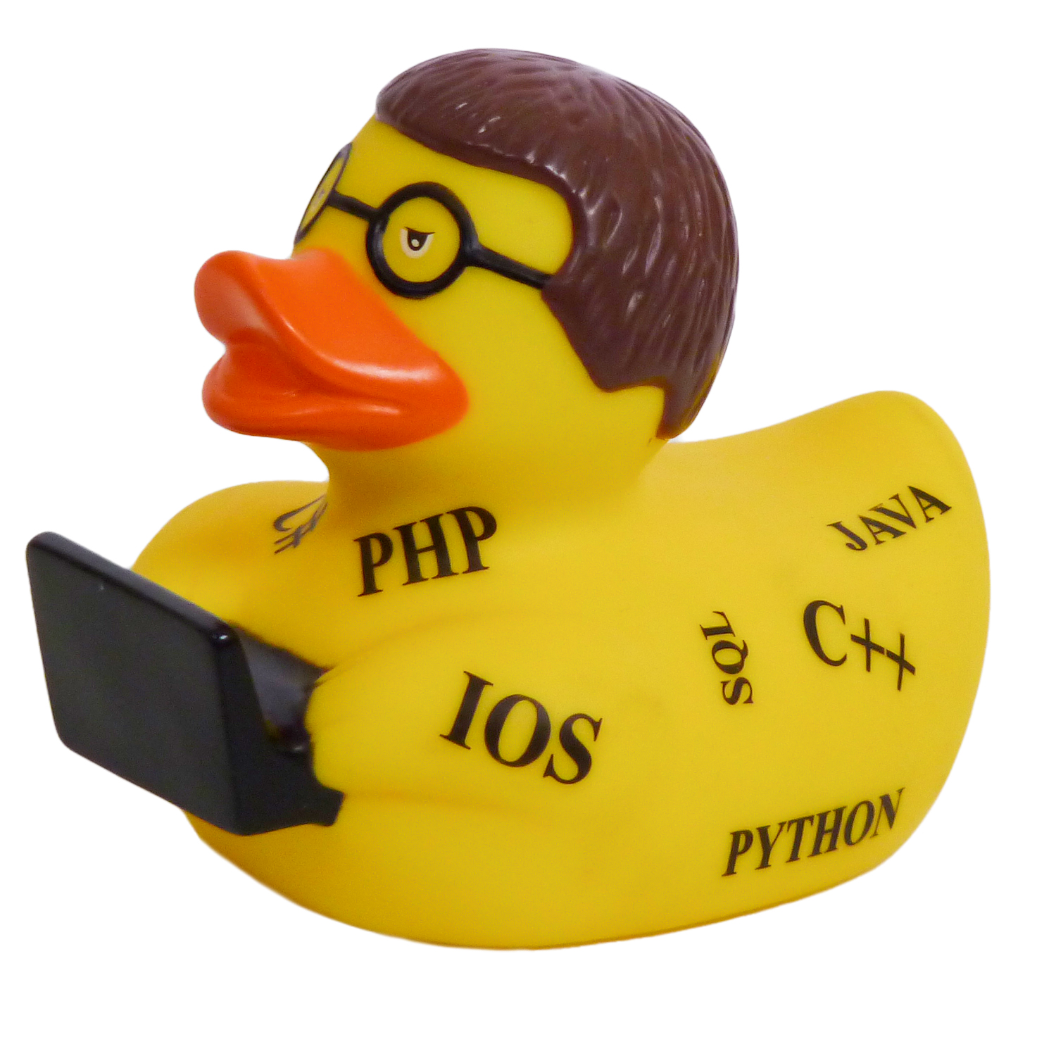 Игрушка Funny ducks Программист уточка, для ванны - фото 2