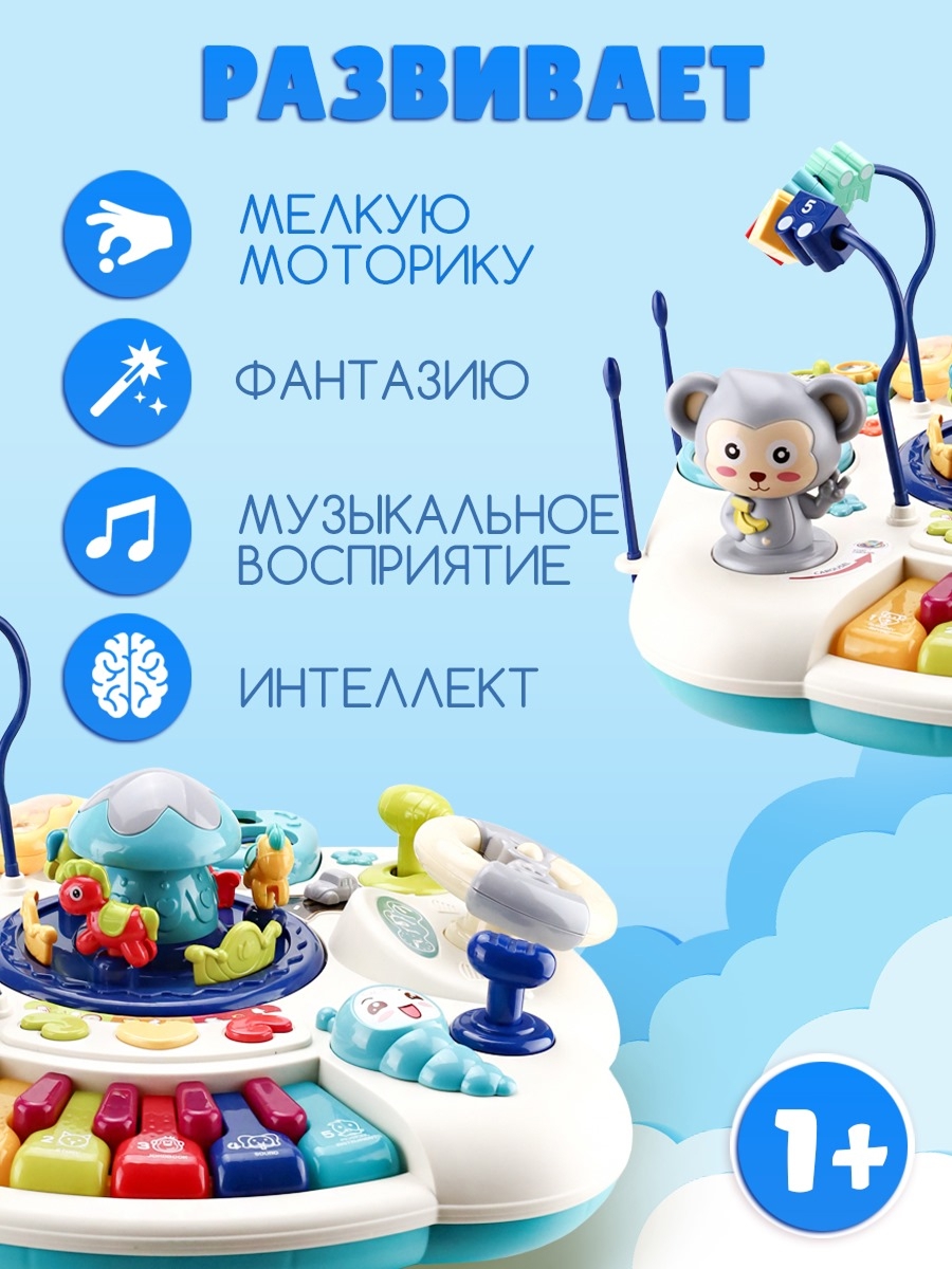 Игрушка Рыжий кот развивающий центр - фото 5