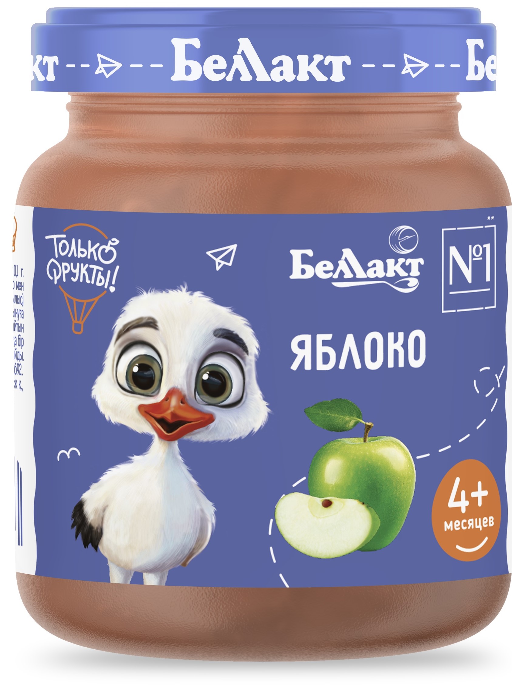 Пюре Беллакт Яблоко с 6 мес 100 г - фото 1
