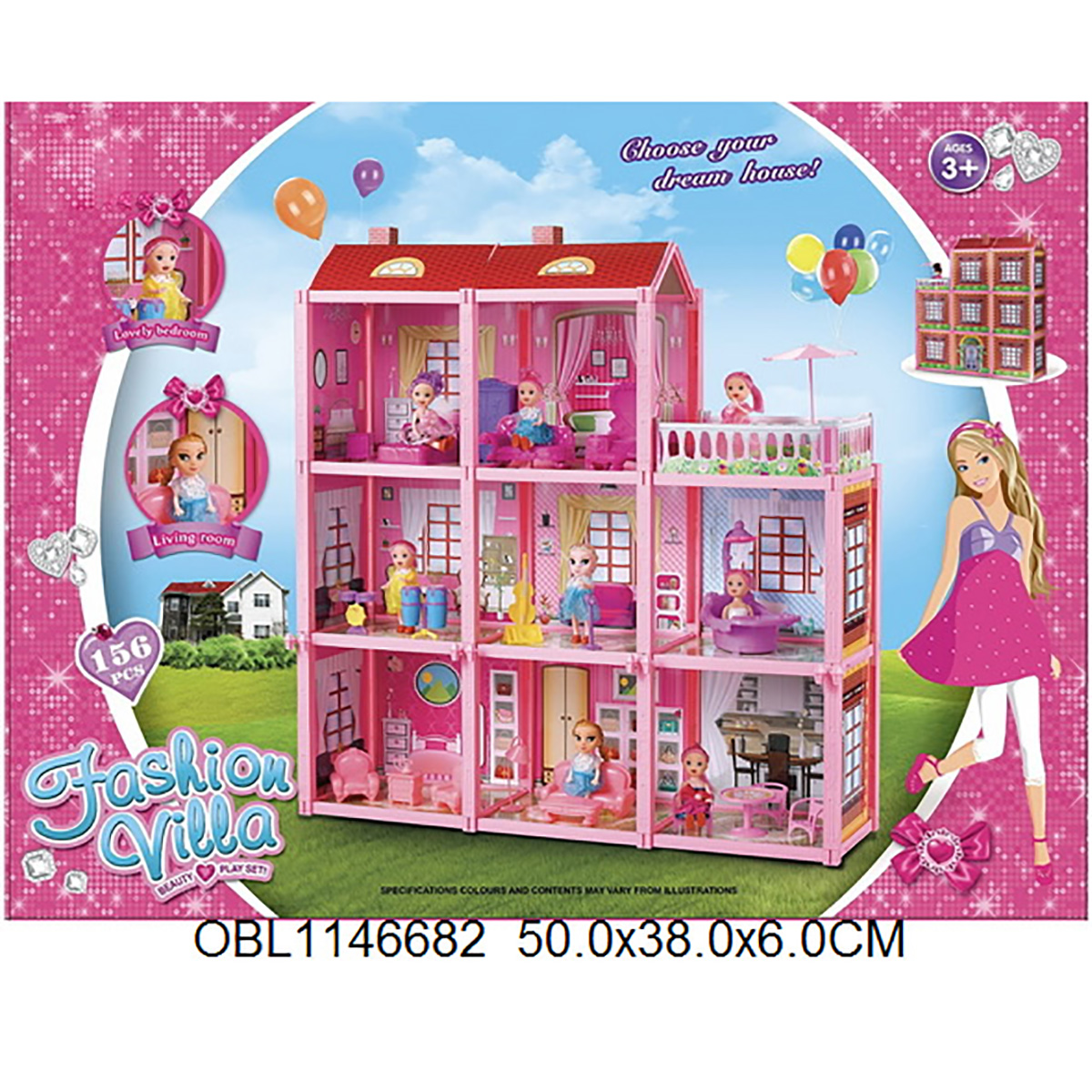 Домик для кукол Veld Co с мебелью 109345 - фото 8