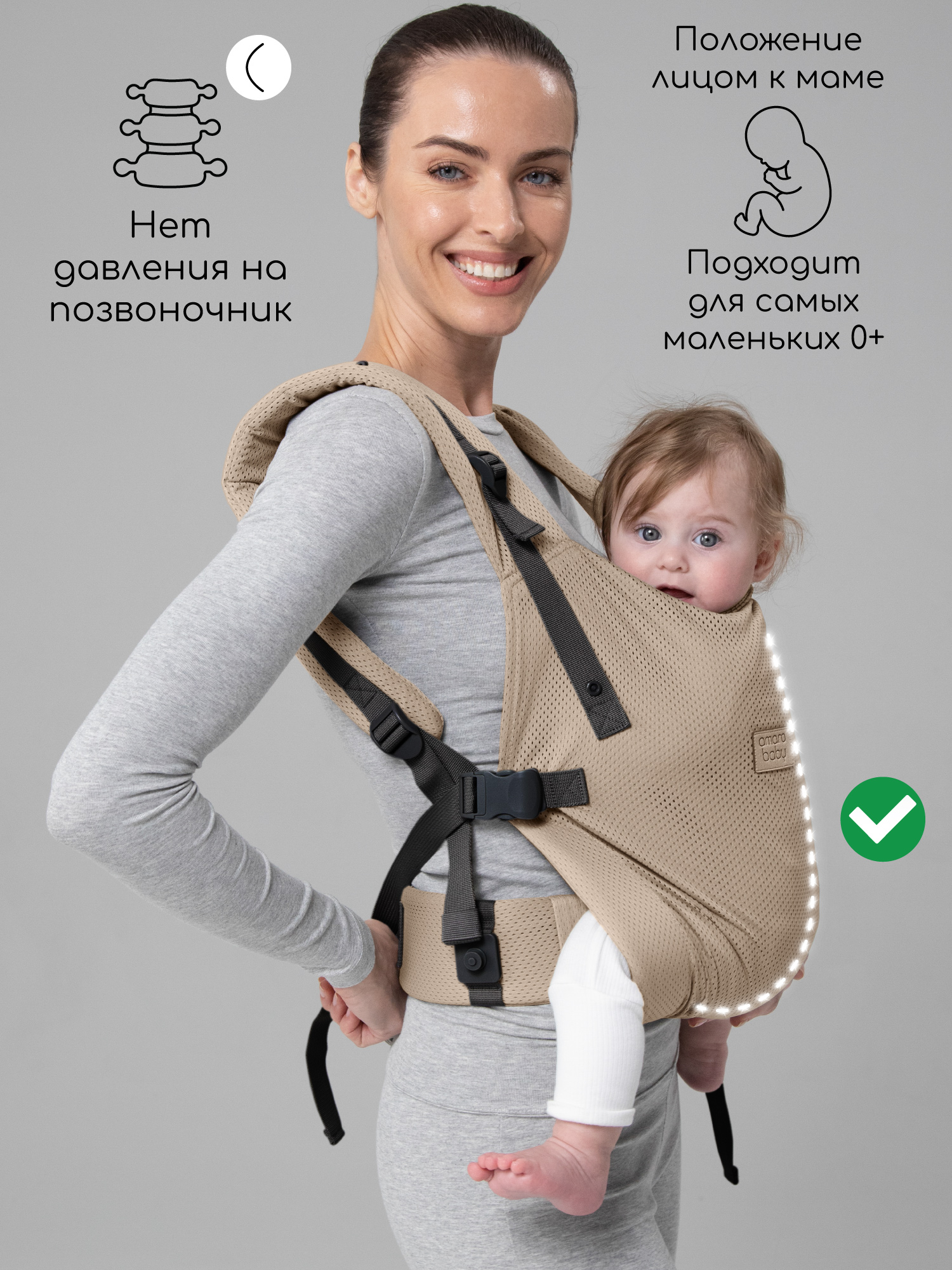 Эргорюкзак Amarobaby Hugger - фото 2