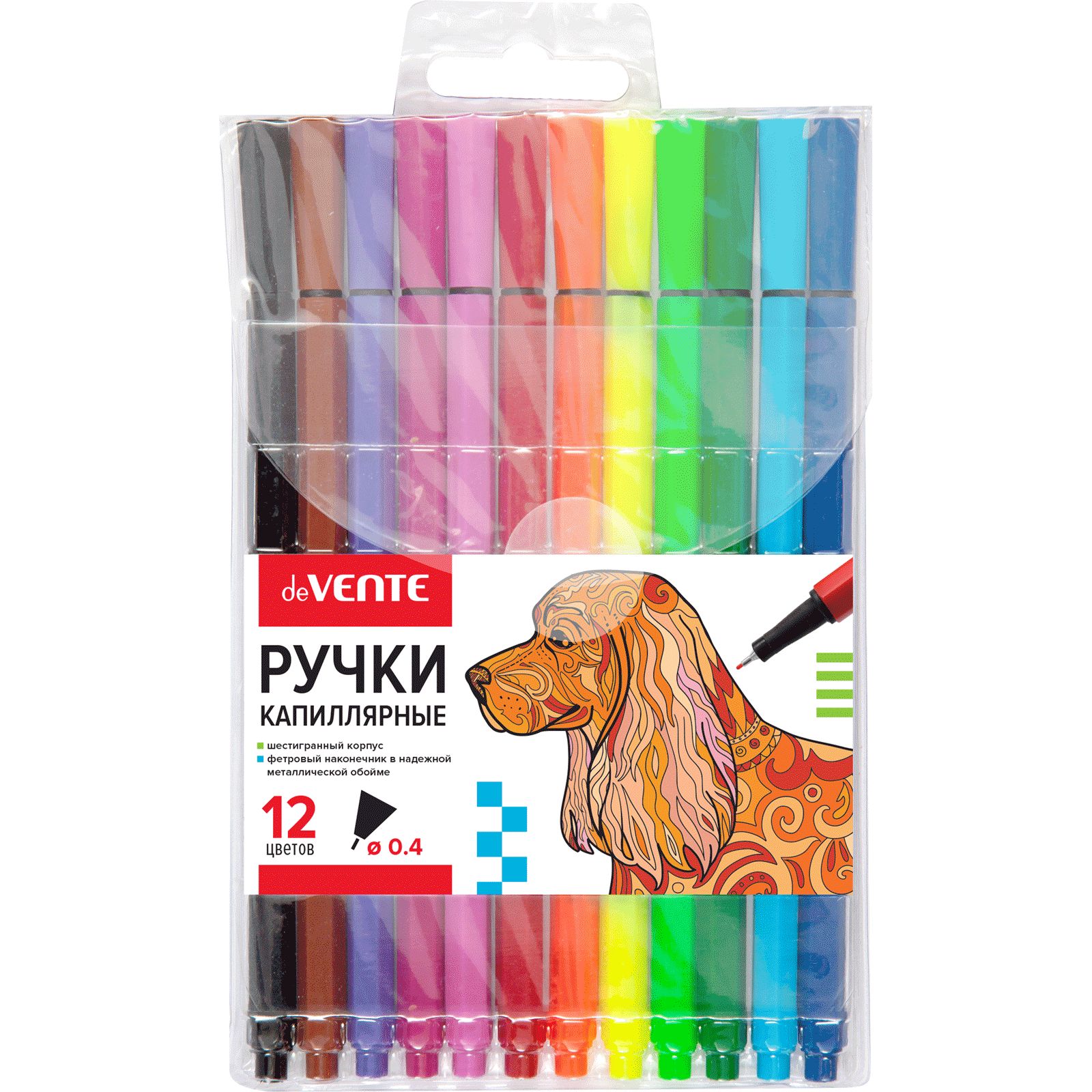 Ручка капиллярная deVENTE 12 шт. - фото 1