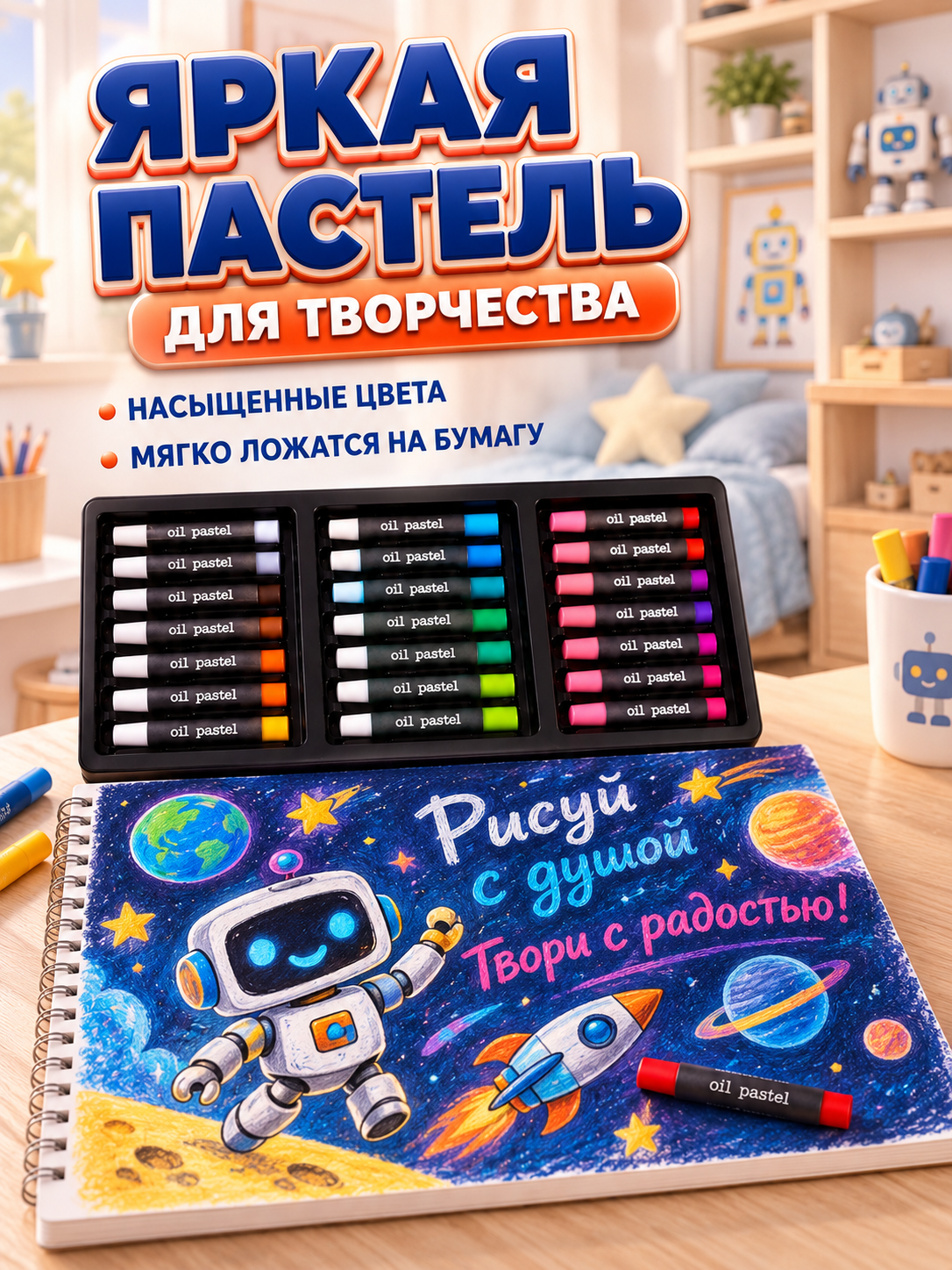 Набор для рисования LABI Робот 147 шт. - фото 3