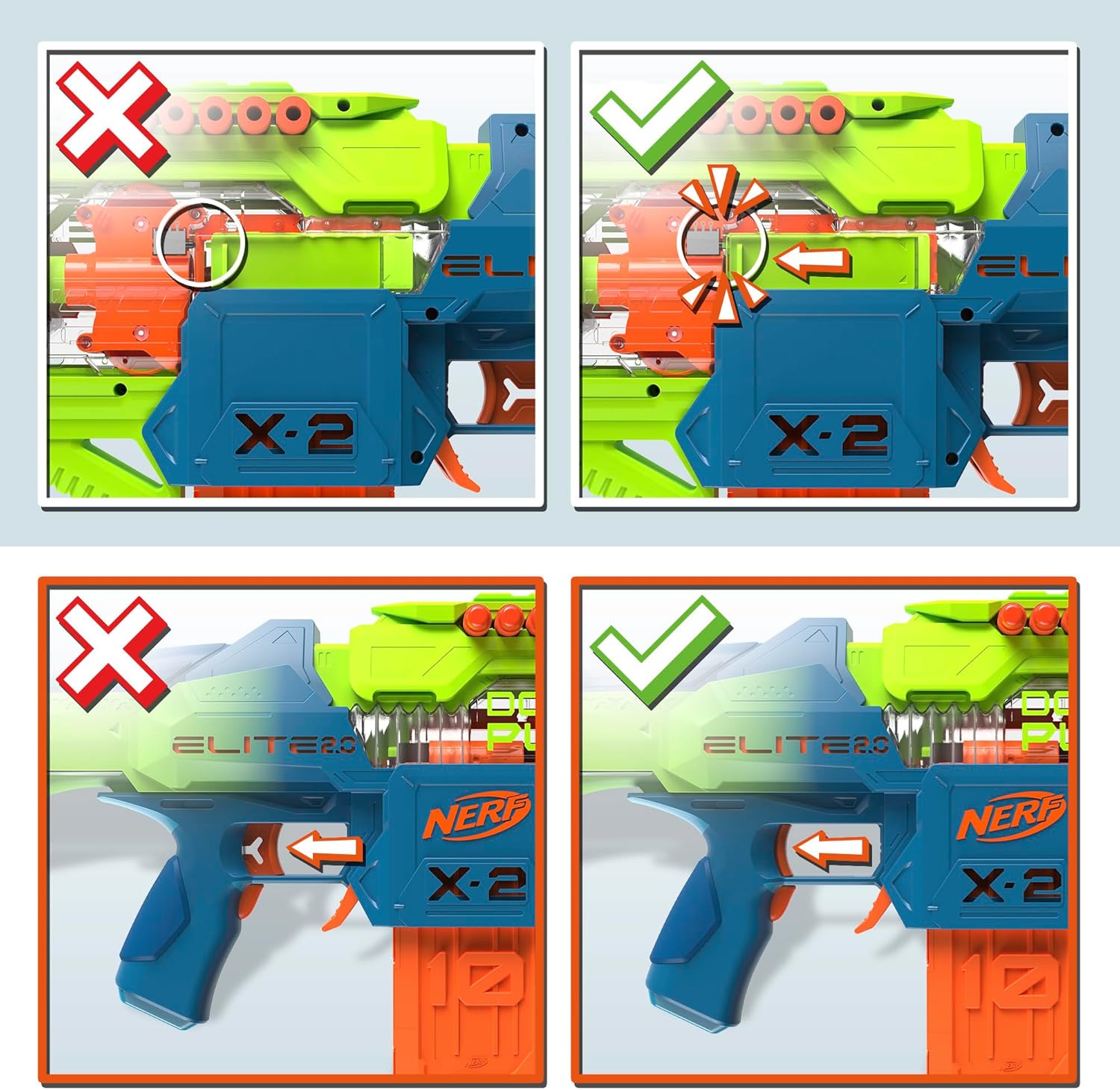 Бластер Nerf Elite Elite 2.0 Double Punch F6363 - фото 7