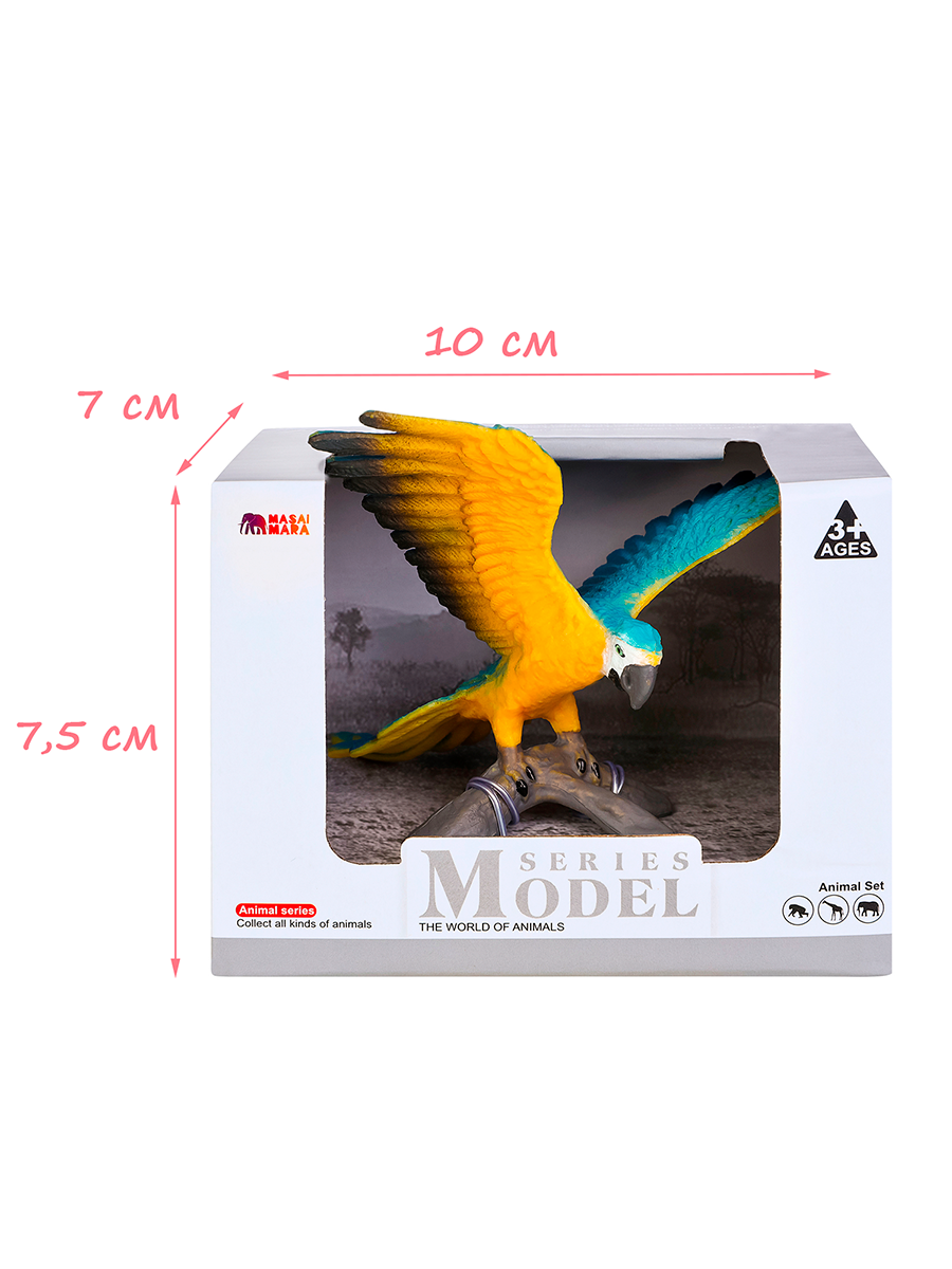 Игровой набор Masai Mara Попугай Сине-желтый Ара - фото 3