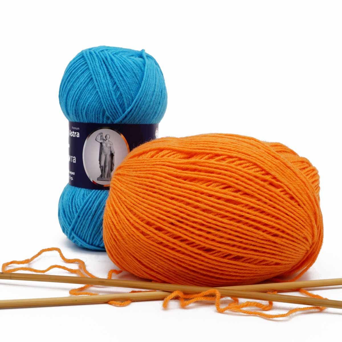 Пряжа Astra Premium Афродита полушерстяная 100 г 250 м 01 13 черный 3 мотка - фото 17