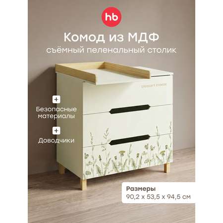 Комод пеленальный Happy Baby Fioki (зеленый)