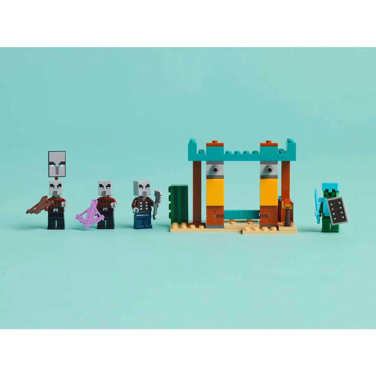 Конструктор LEGO Minecraft Пустынный патруль Илладжеров 105 дет. - фото 6