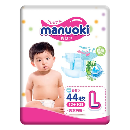 Подгузники Manuoki L 44 шт.