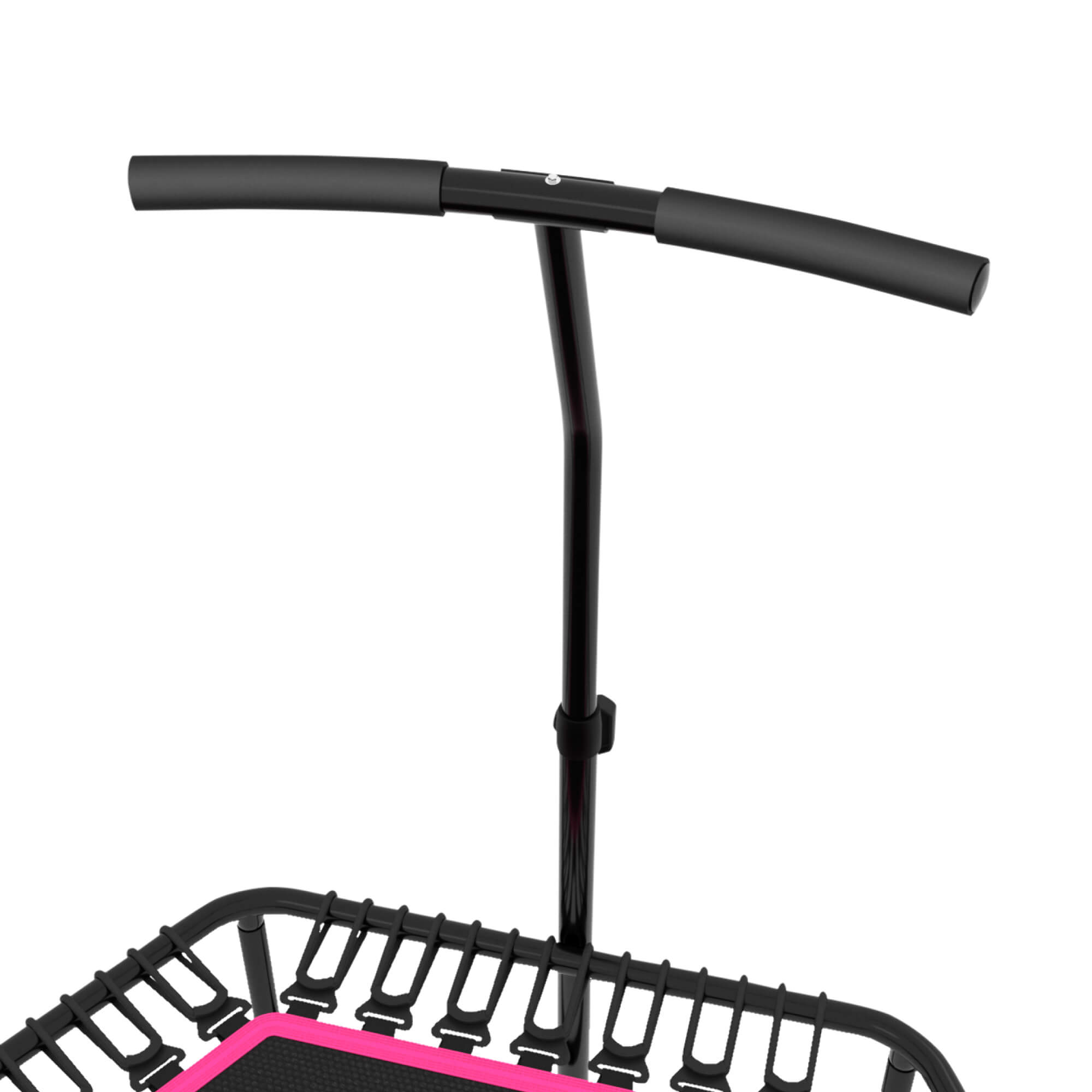 Батут спортивный с ручкой UNIX line Fitness Pink диаметр 125 см до 130 кг для джампинга - фото 16