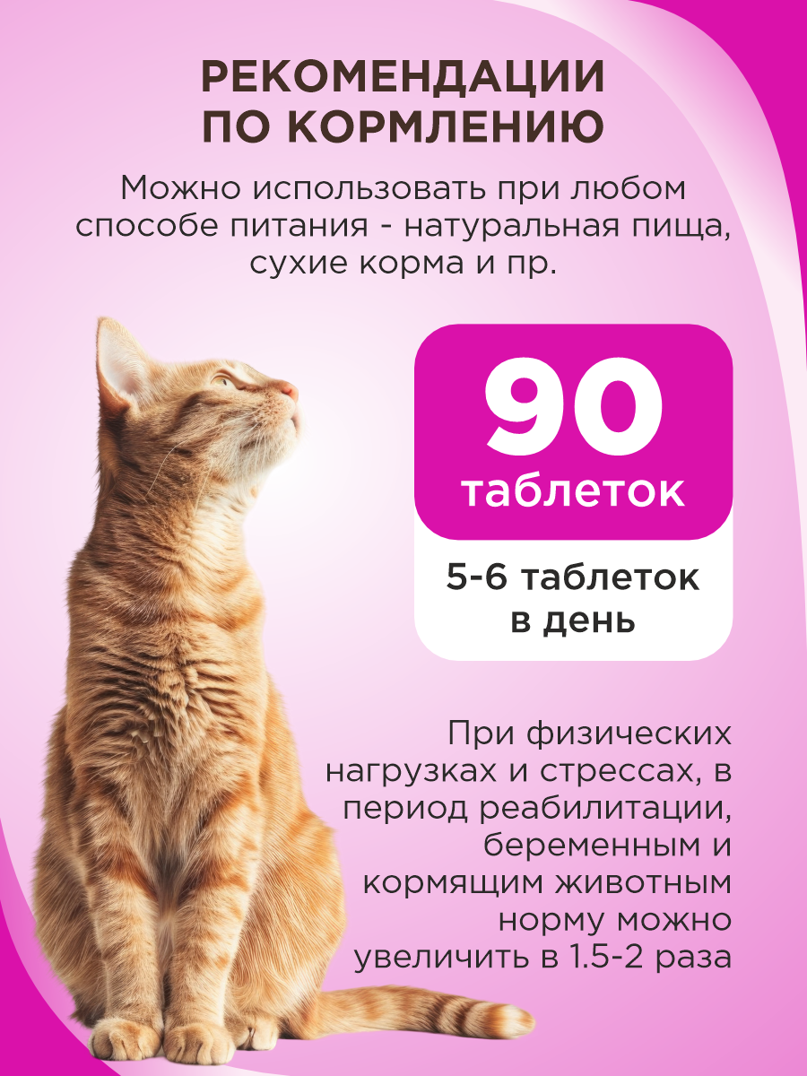 Полезное лакомство для кошек GOODR CAT Здоровье и энергия 90 таб. - фото 6