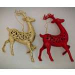 Украшение ёлочное Магия праздника Набор Олень 2ш золото красный