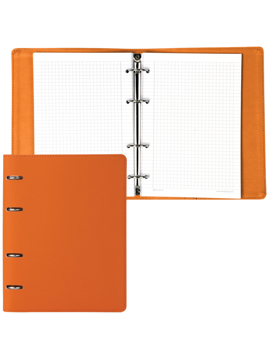 Тетрадь со сменным блоком Brauberg клетка 120 лист. - фото 6