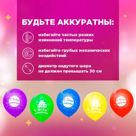 Воздушные шары латексные 5 шт Paterra 401-941