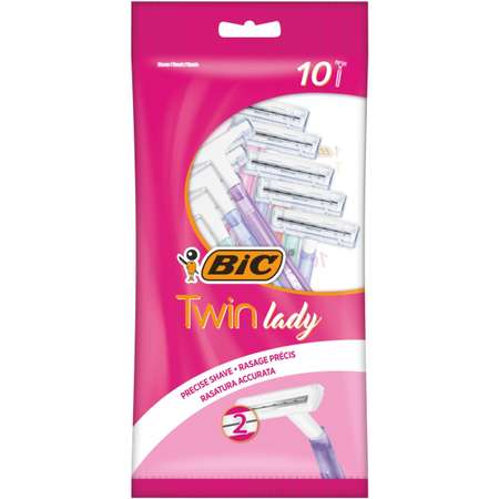 Набор бритв BIC одноразовых Twin Lady 10 шт