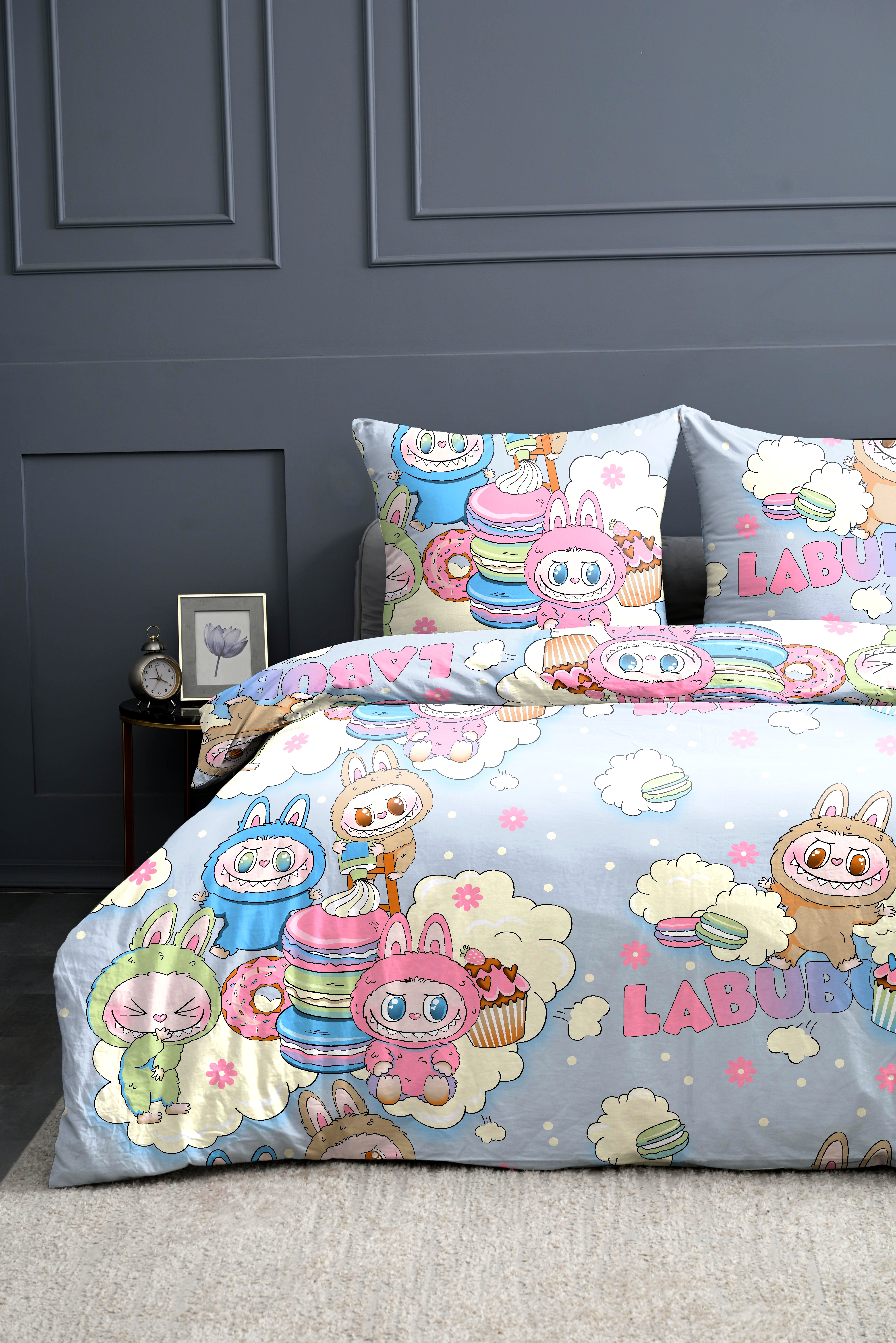 Комплект постельного белья Павлинка Милые монстры Лабубу полутораспальный 3 предм. - фото 4