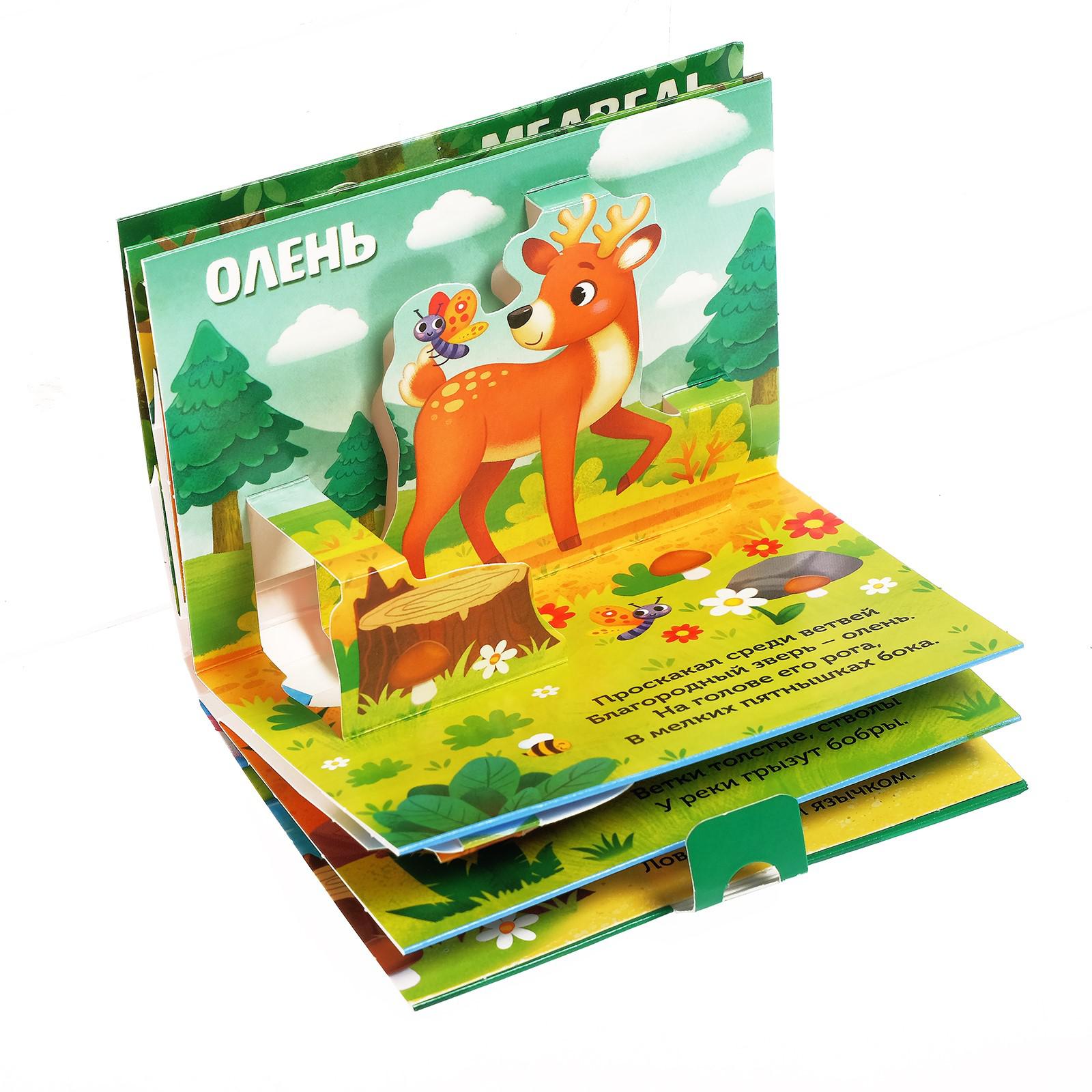 Книжка-панорамка 3D Буква-ленд «Кто прячется в лесу?» 12 стр. - фото 5