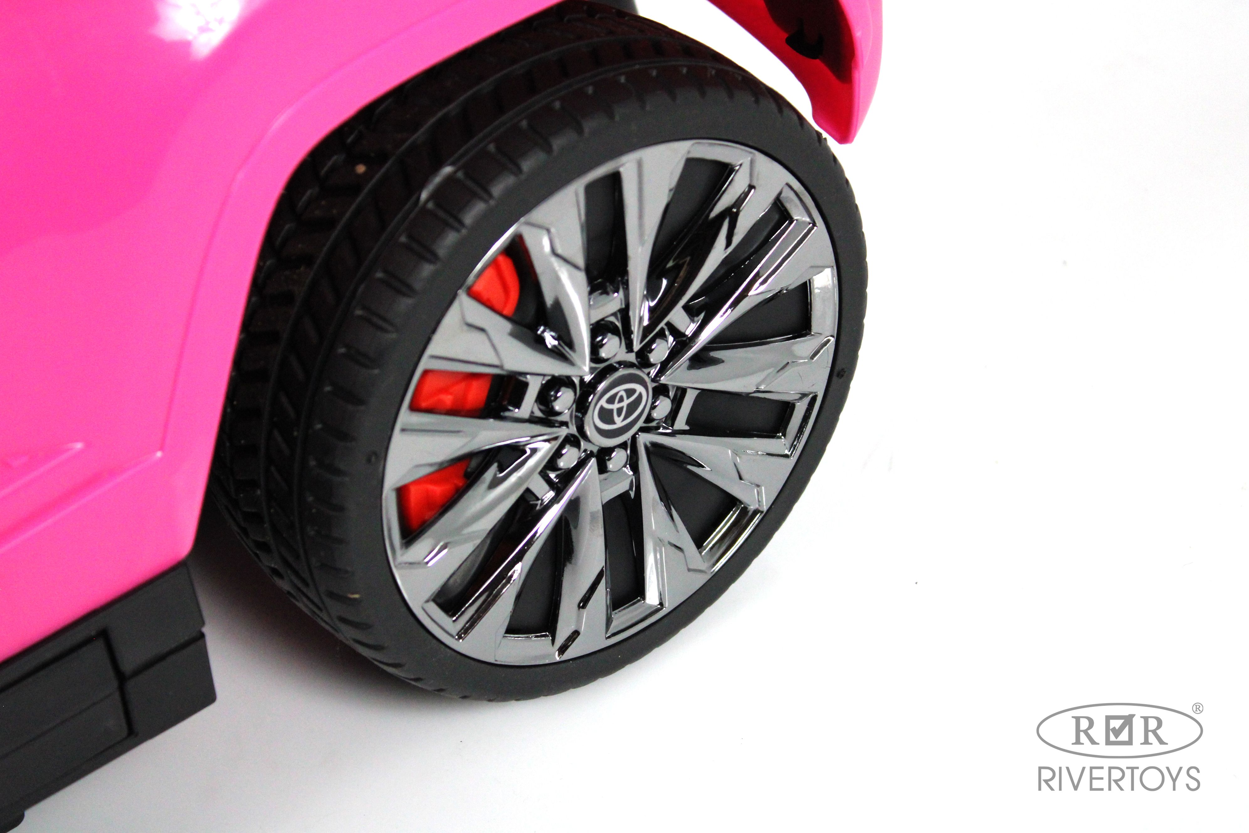 Электромобиль RIVERTOYS Toyota Z002ZZ-A-PINK С пультом ДУ - фото 7