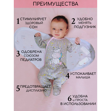 Пеленка боди Imperias для рук на липучке