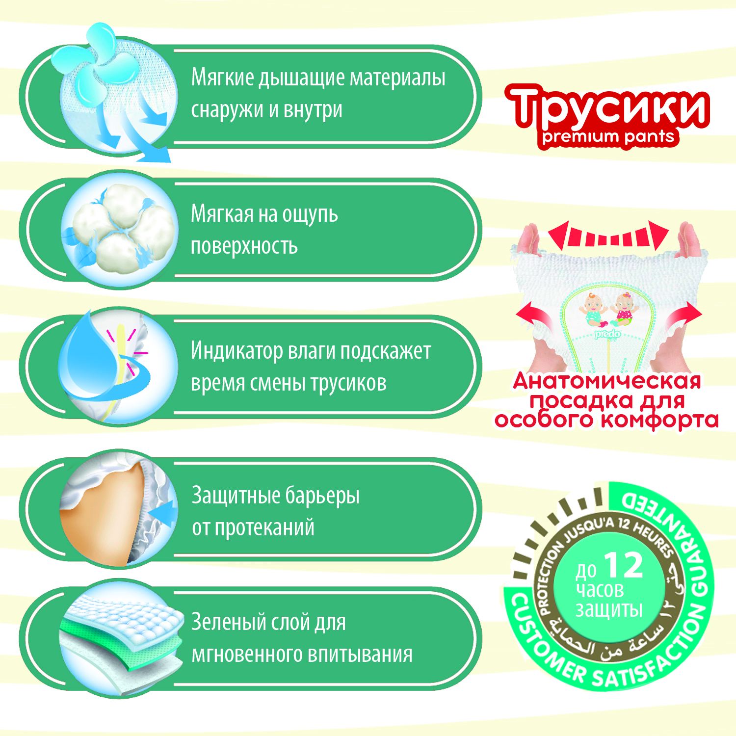 Трусики Predo 7 (17+ кг) 24 шт. - фото 4