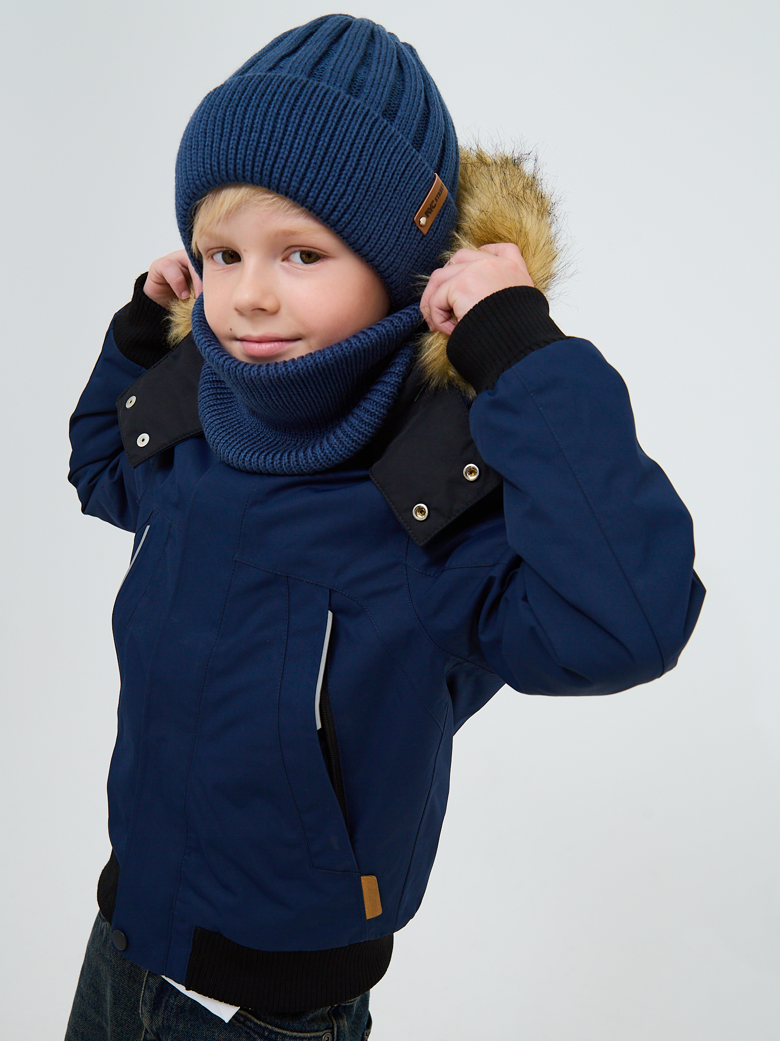 Шапка и снуд NYCkids NYC-H-54-WIDEstr-jeans - фото 12
