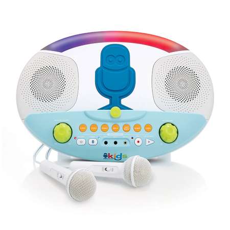 Детская караоке система ДЕТРИМАКС со стендом синий/белый Bluetooth