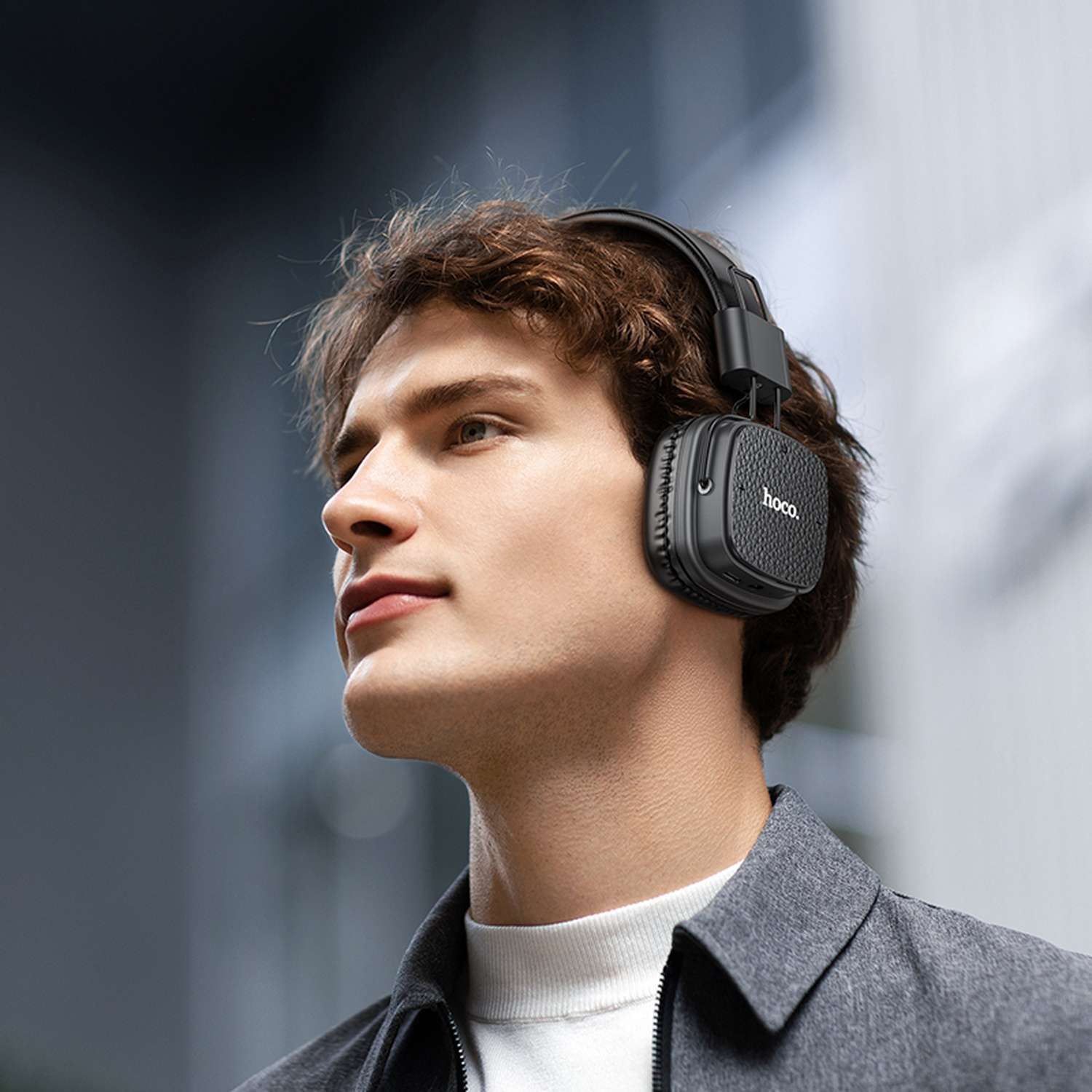 Моногарнитура hoco накладная Bluetooth - фото 5