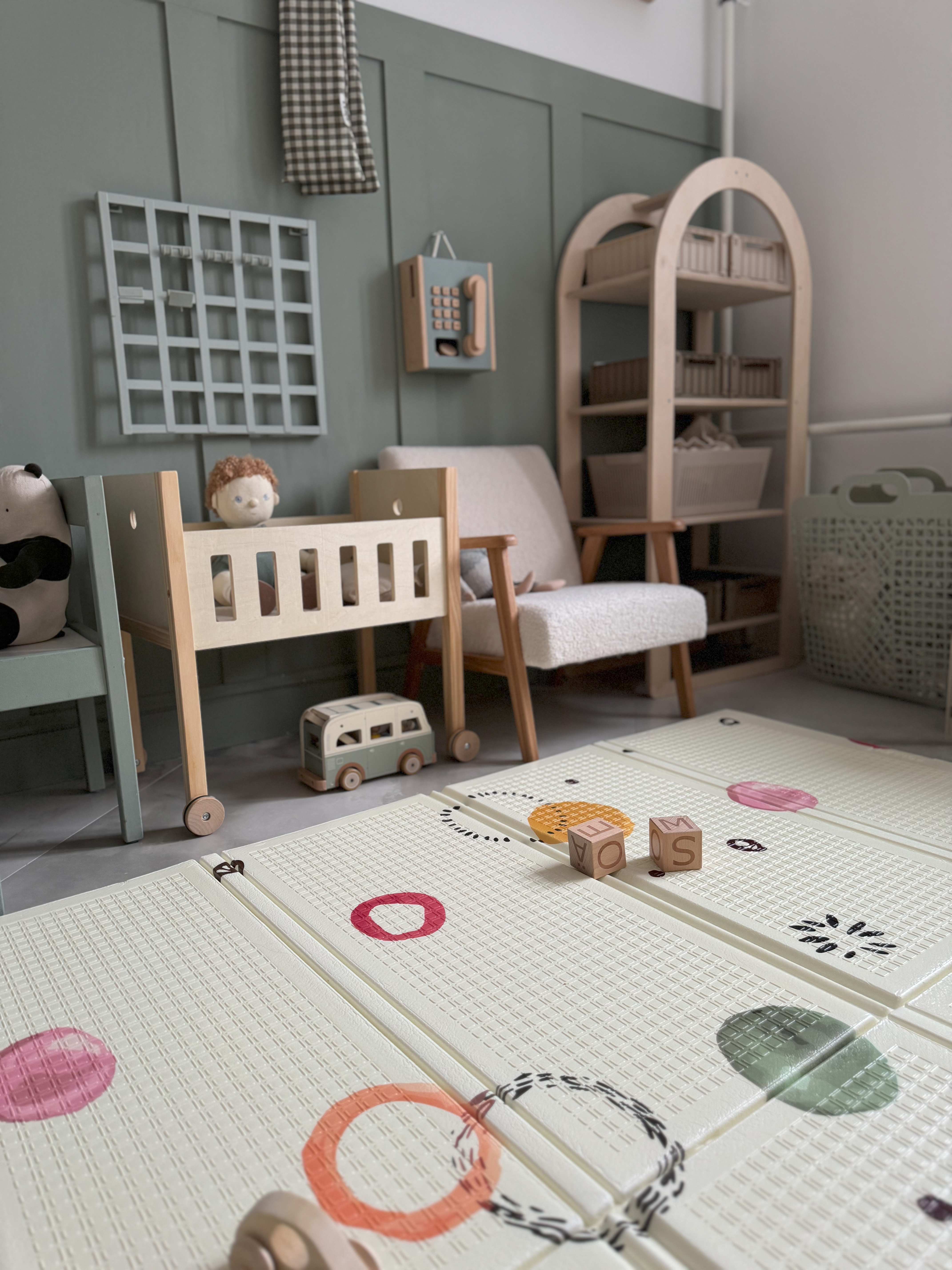 Детский складной коврик Pollzu Акварель 150 x 180 см - фото 19